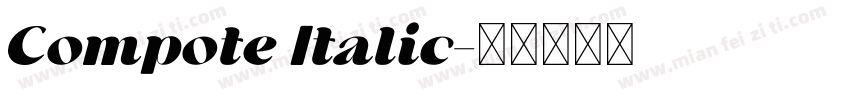 Compote Italic字体转换